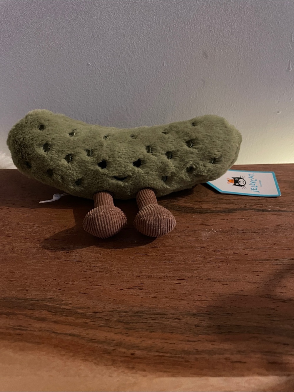 Jellycat Pickle Plush with Corduroy Feet (compromise price and like newcondition